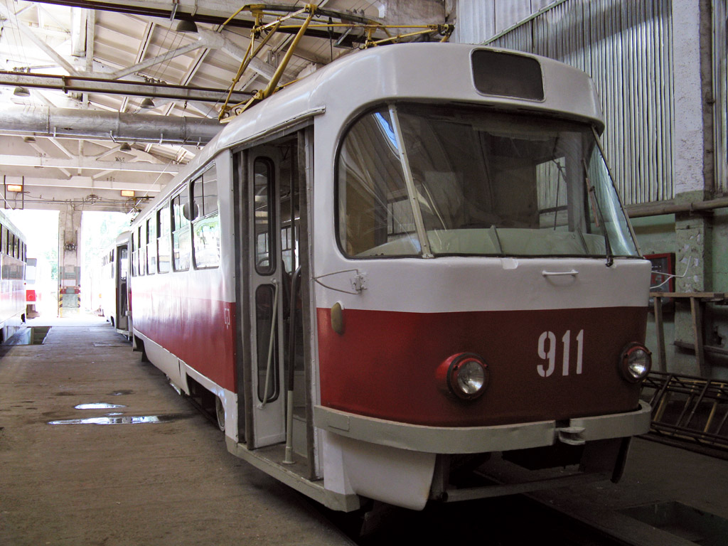 Самара, Tatra T3SU (двухдверная) № 911; Самара — Северное трамвайное депо