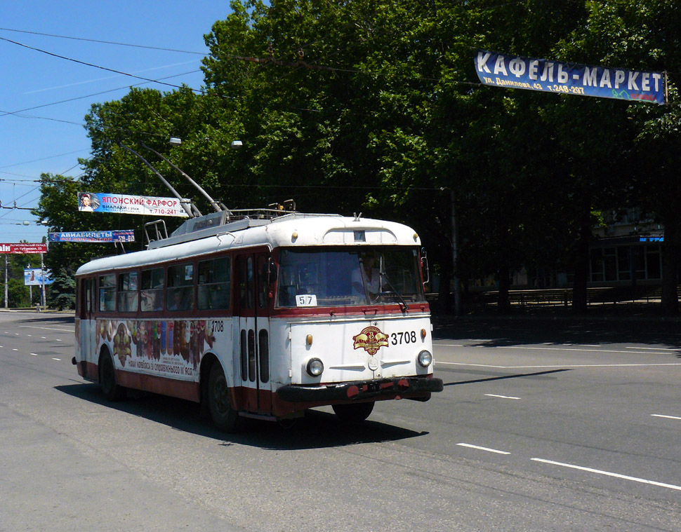 Крымский троллейбус, Škoda 9TrH27 № 3708