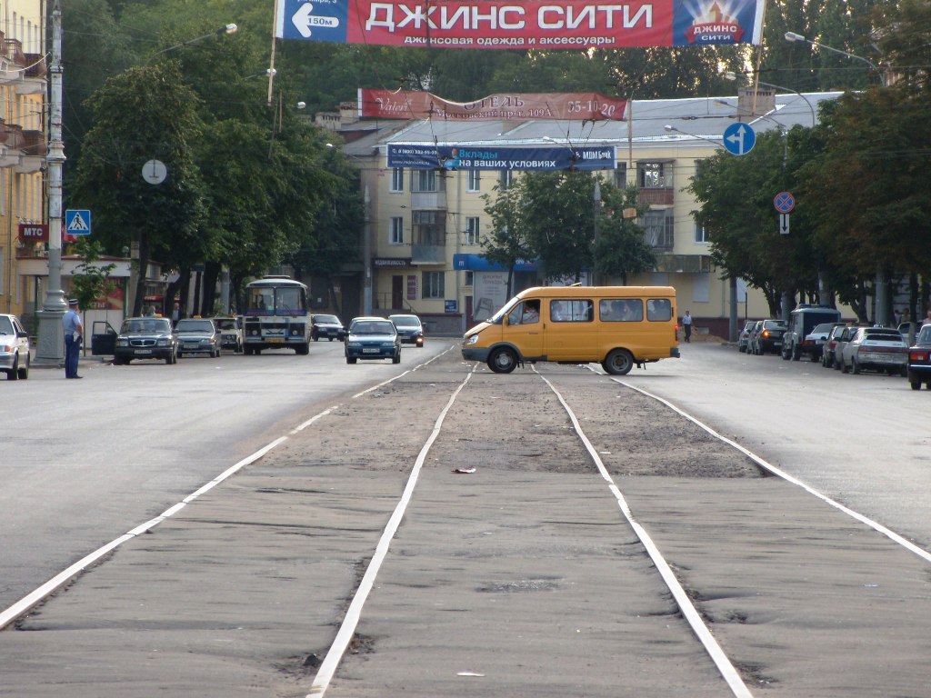 Voroņeža — The remnants of Voronezh tramway