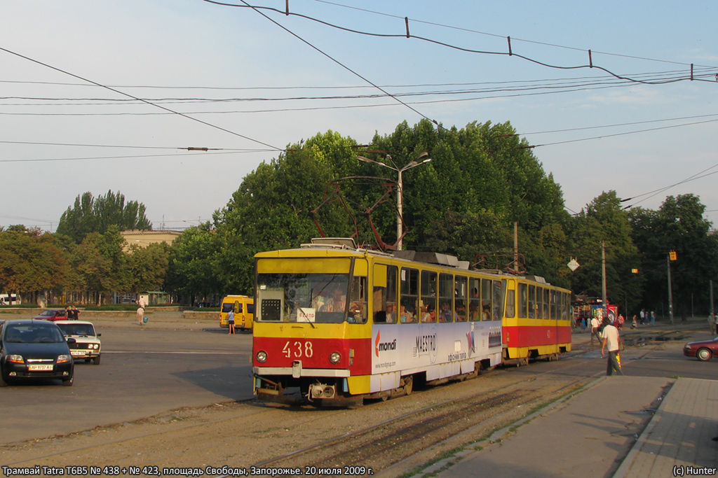 Запорожье, Tatra T6B5SU № 438