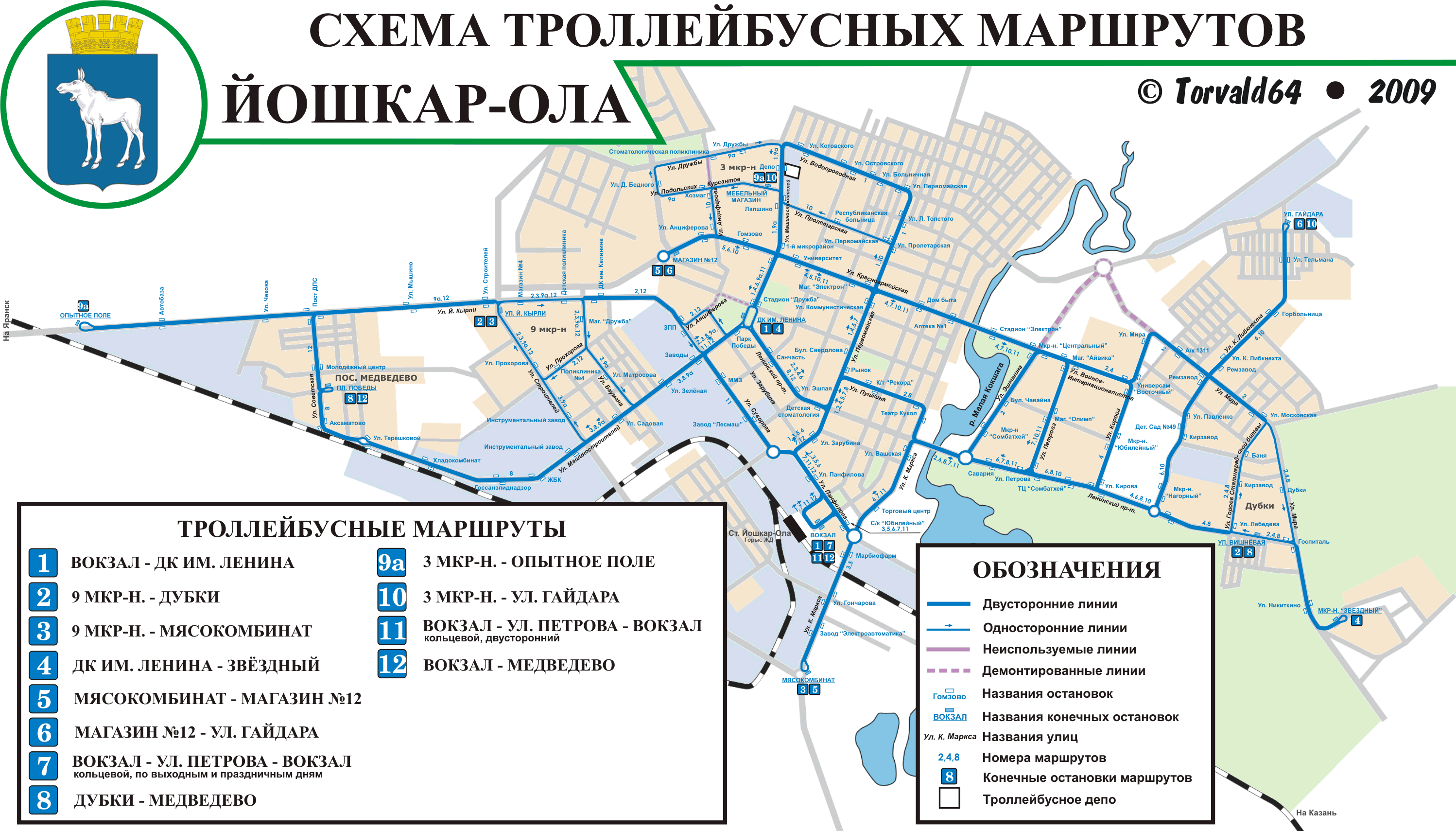 Йошкар-Ола — Схемы