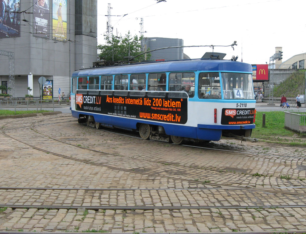 Рига, Tatra T3A № 5-2110 Рига, Tatra T3A № 5-2110