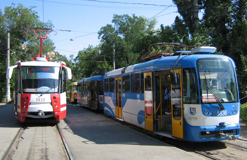 Волгоград, 71-154 (ЛВС-2009) № 5839; Волгоград, Tatra T3R.PV № 5836