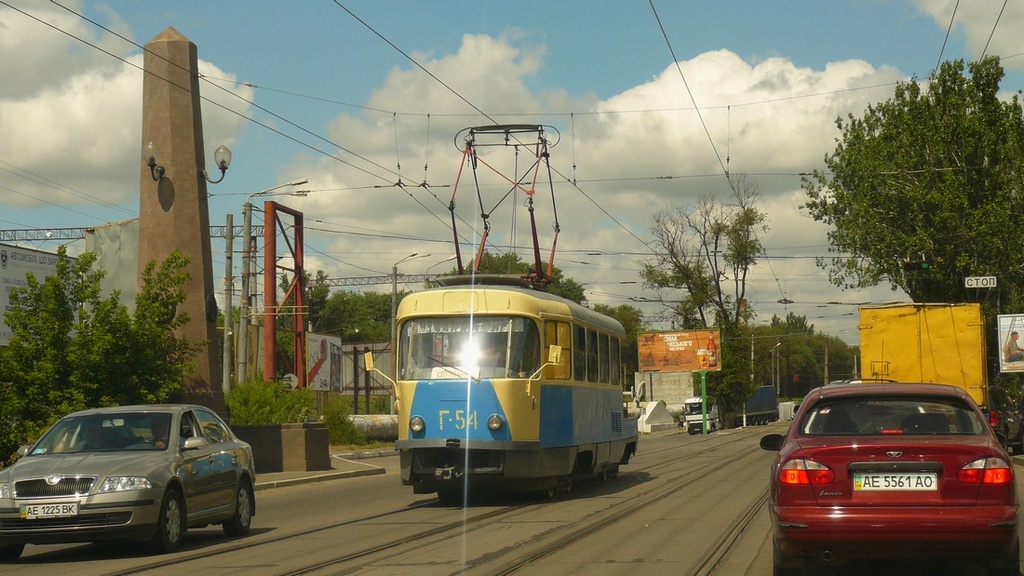 Днепр, Tatra T3SU (двухдверная) № Г-54