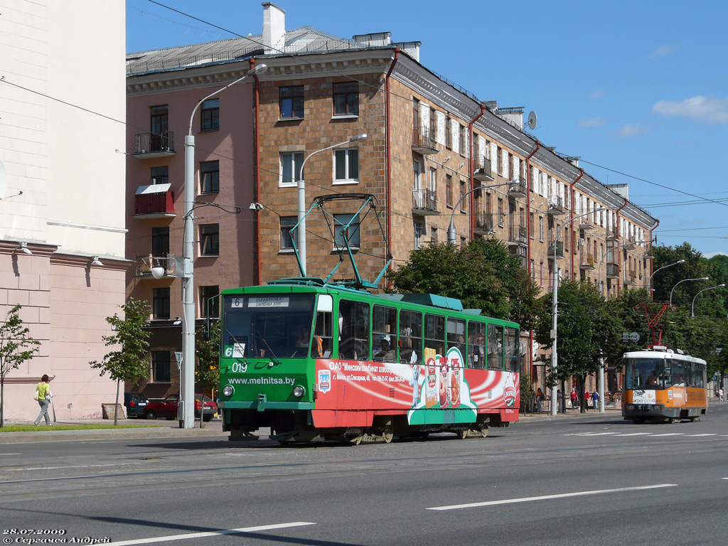 Минск, Tatra T6B5SU № 019 Минск, Tatra T6B5SU № 019