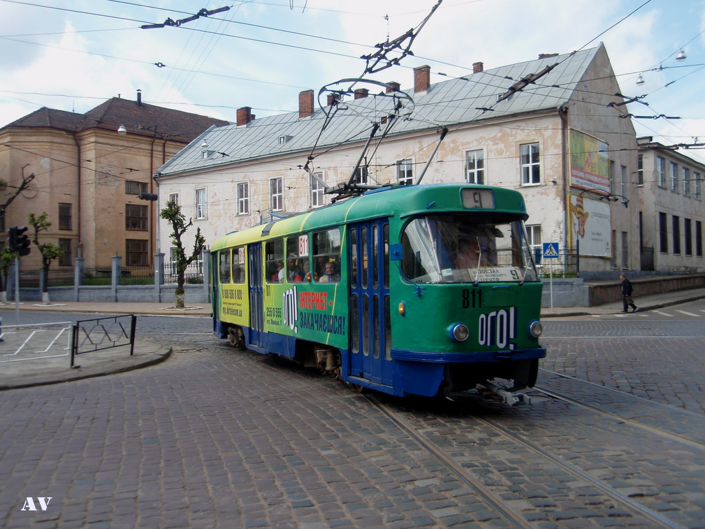 Львів, Tatra T4SU № 811