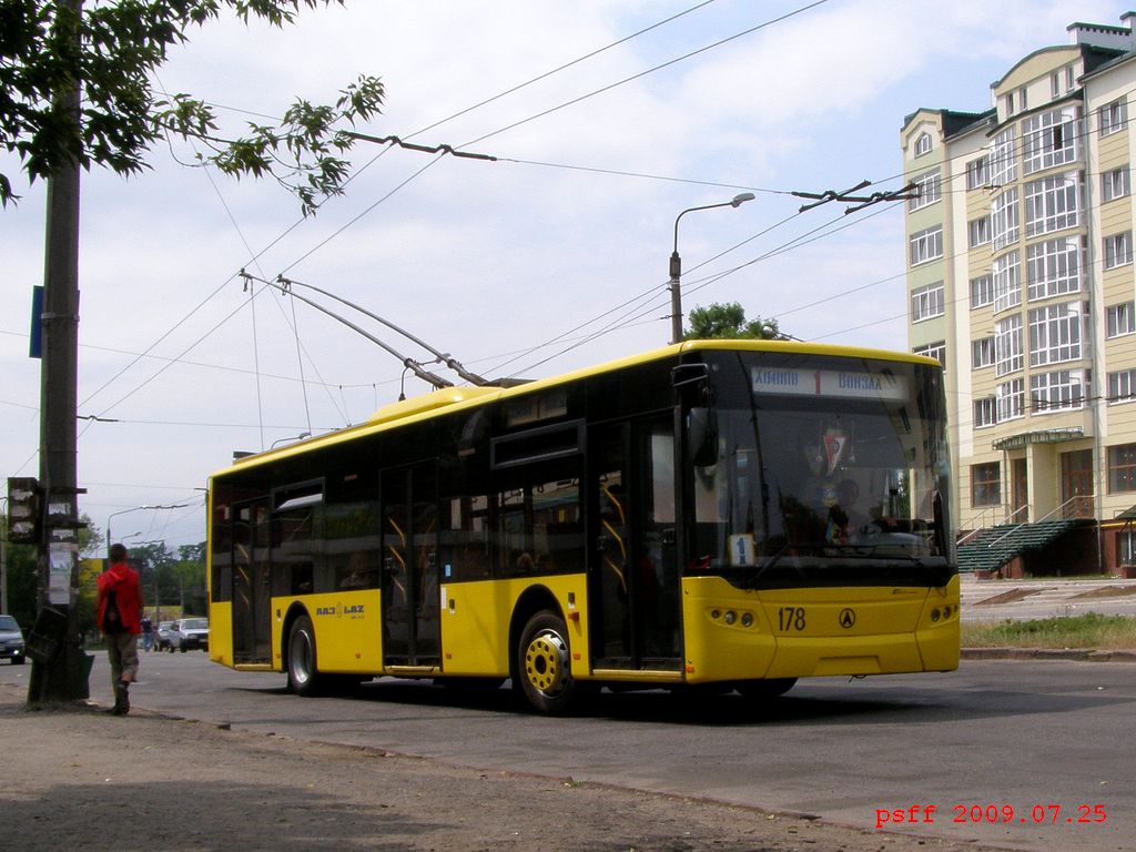 Ивано-Франковск, ЛАЗ E183D1 № 178