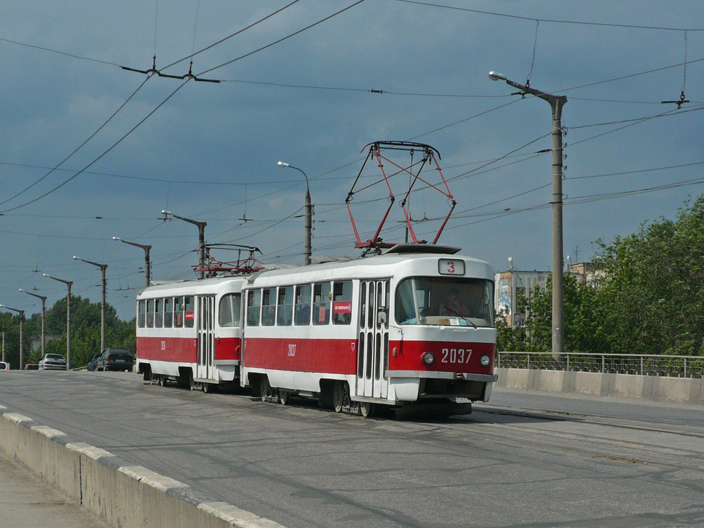 Самара, Tatra T3SU (двухдверная) № 2037