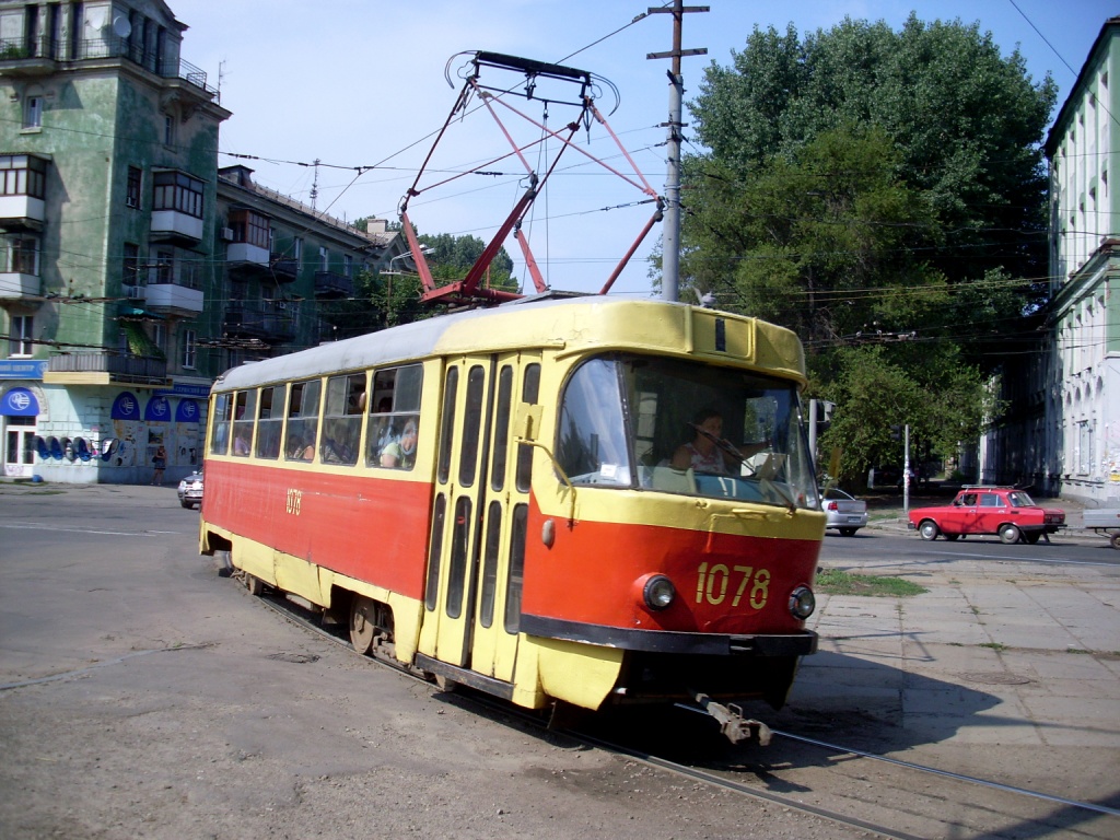Днепр, Tatra T3SU (2-door) № 1078 Днепр, Tatra T3SU (2-door) № 1078