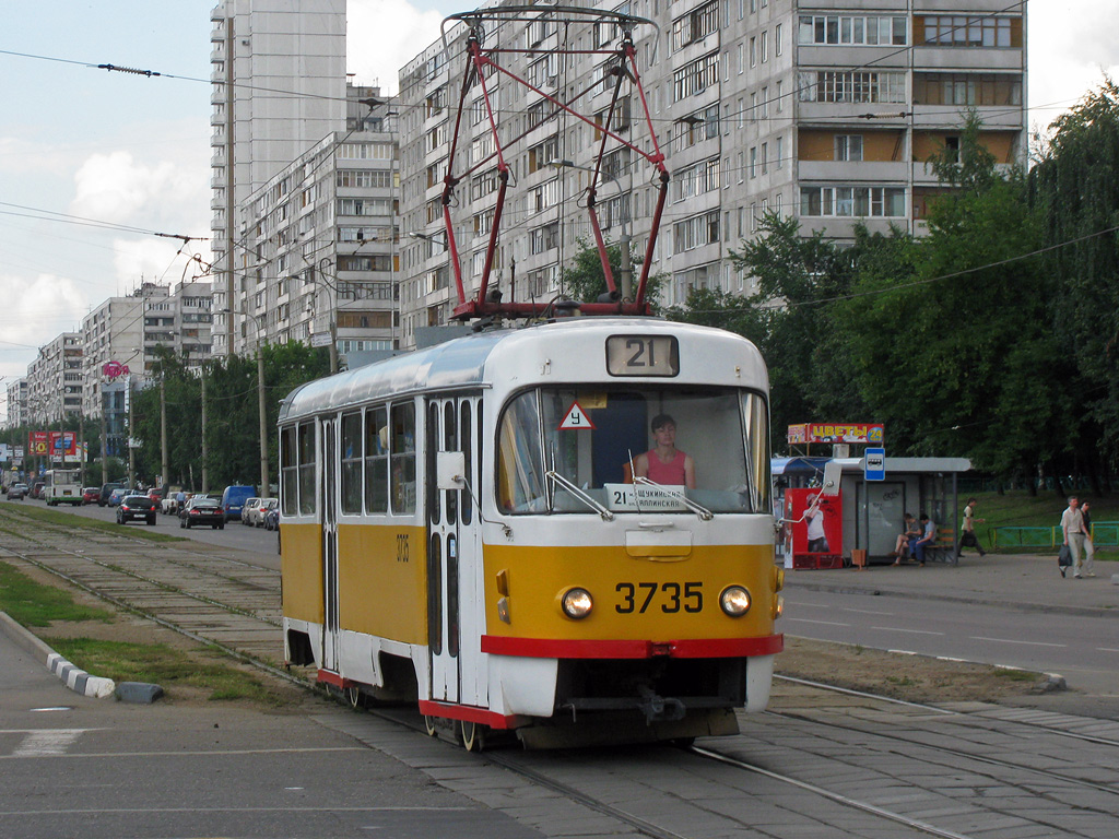 Москва, Tatra T3SU № 3735