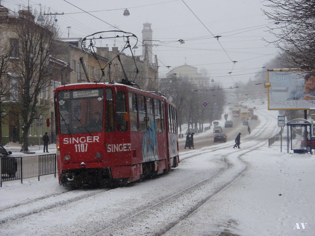 Львов, Tatra KT4SU № 1107