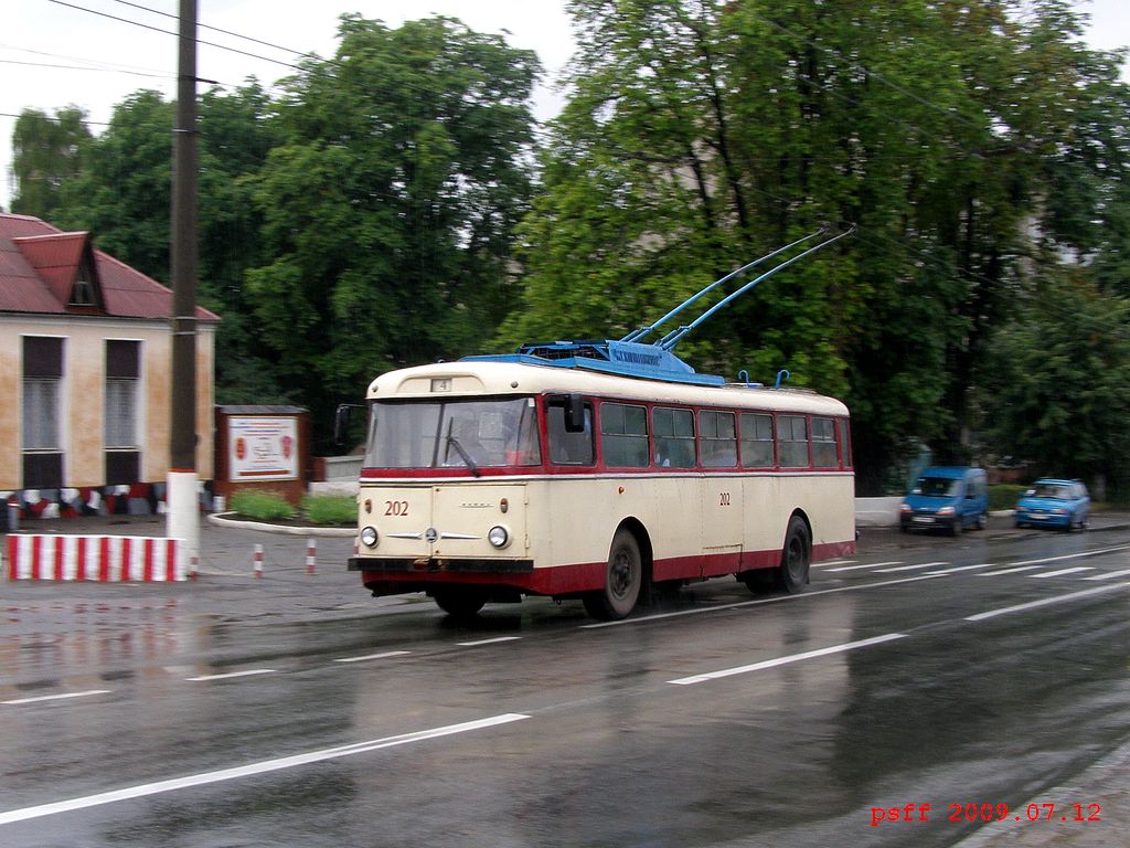 Черновцы, Škoda 9TrH25 № 202