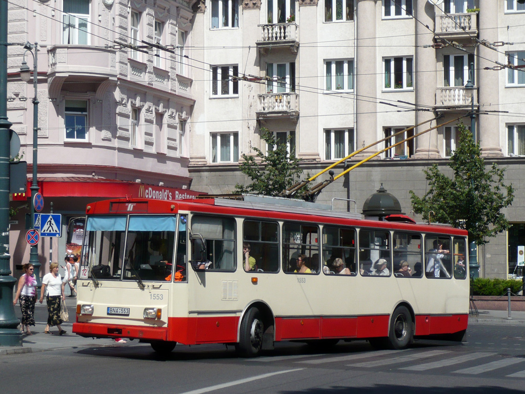 Вильнюс, Škoda 14Tr89/6 № 1553