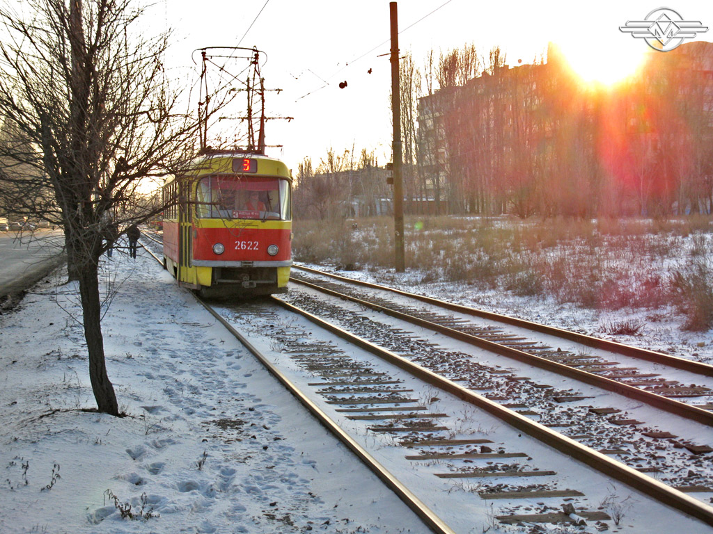Волгоград, Tatra T3SU (двухдверная) № 2622