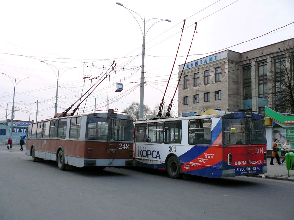 Винница, ЗиУ-682В № 248; Винница, ЗиУ-682В-013 [В0В] № 304