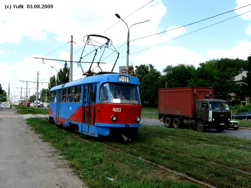 Харьков, Tatra T3SU № 480