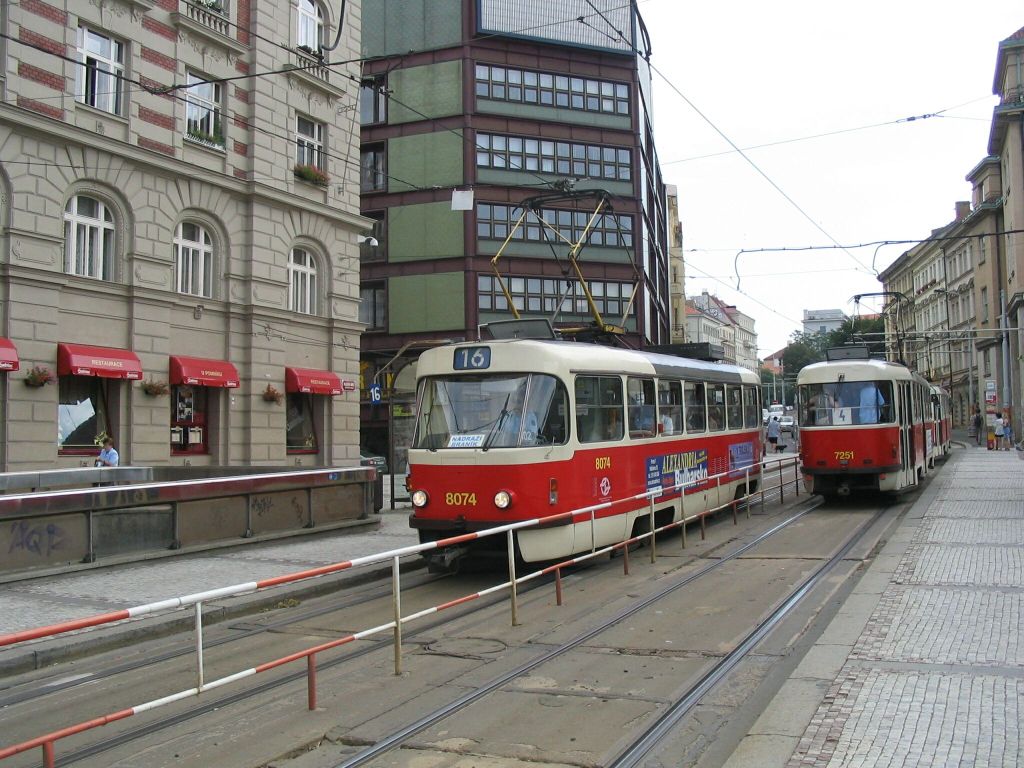 Прага, Tatra T3M2-DVC № 8074
