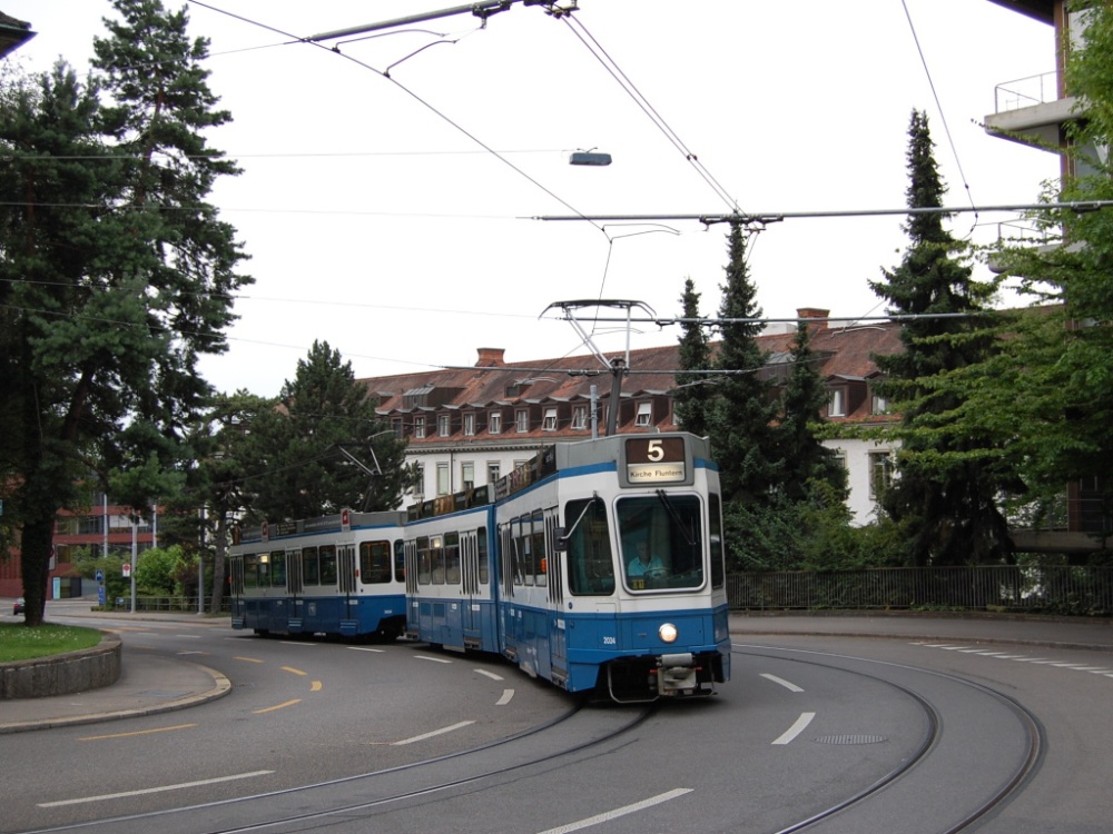 Цюрих, SWS/SWP/BBC Be 4/6 "Tram 2000" № 2024