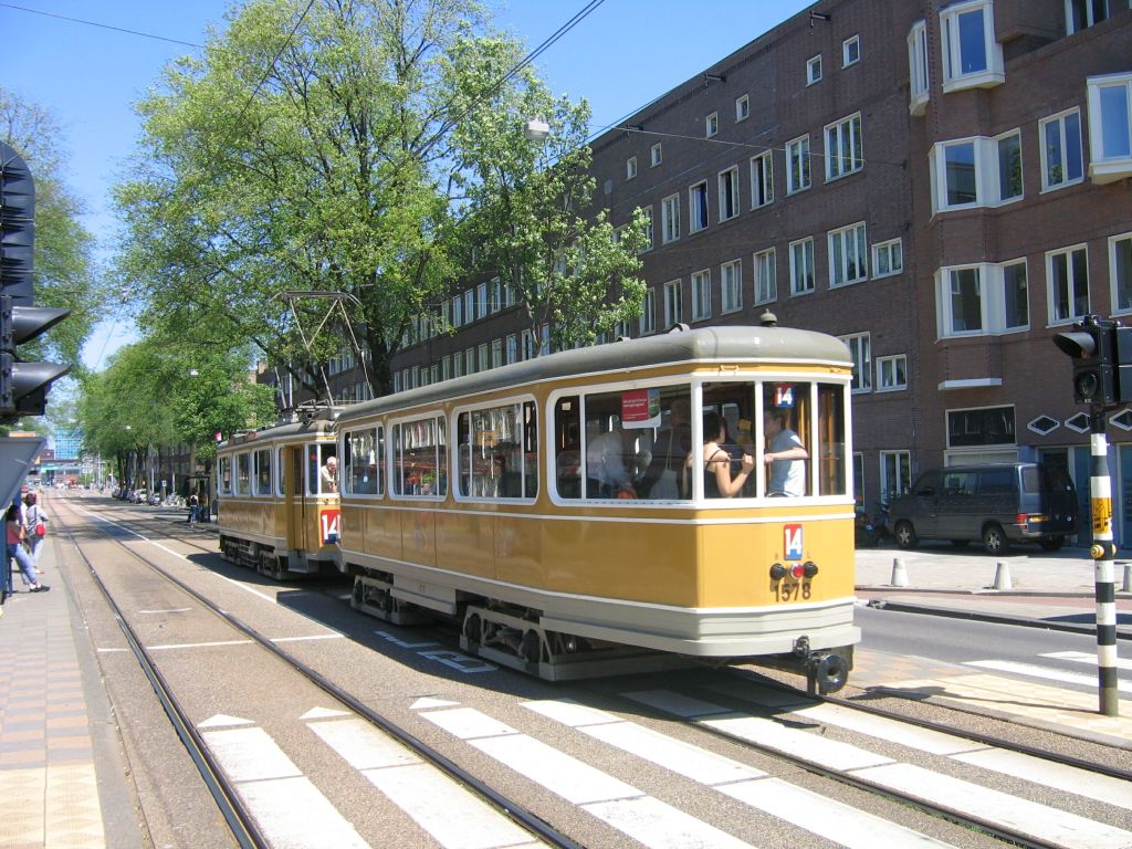 Skjoldenæsholm, KS Lunding 4-axle trailer car nr. 1578; Amsterdam — 75th Anniversary of NVBS
