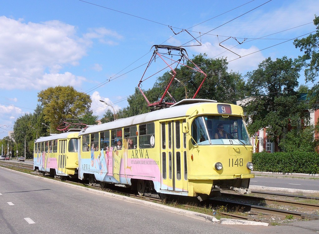 Ижевск, Tatra T3SU (двухдверная) № 1148