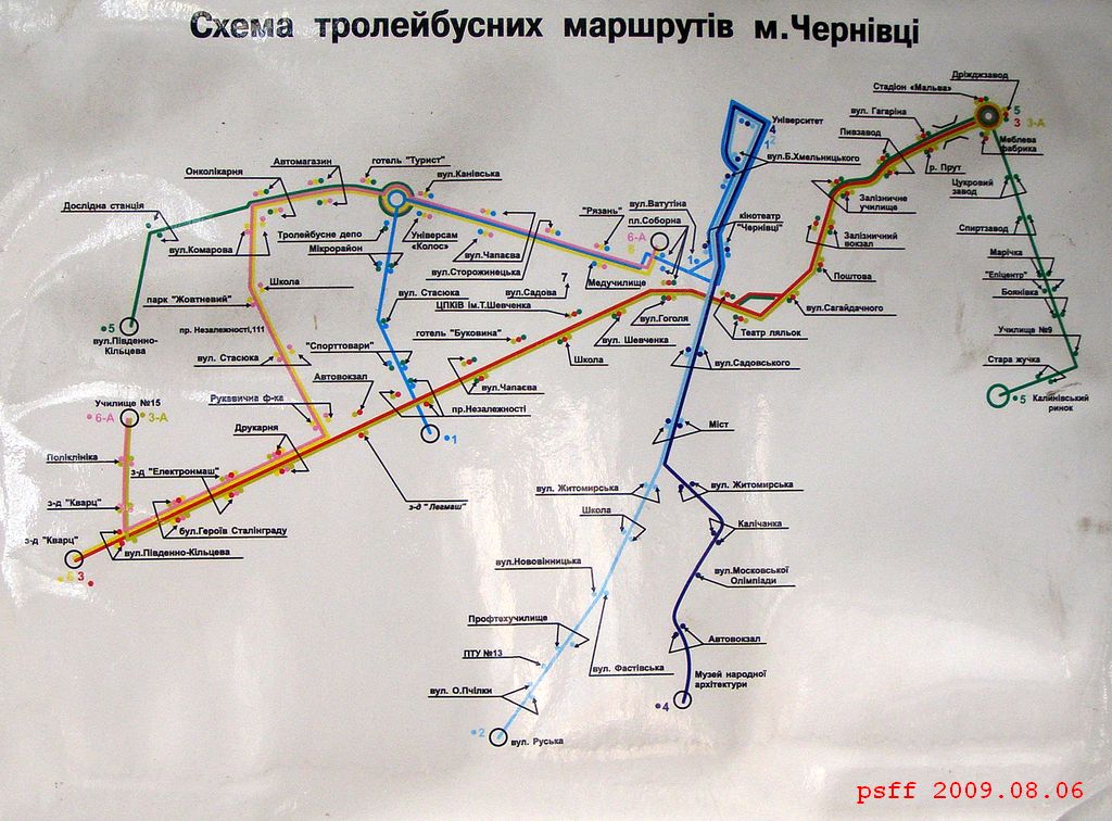 Черновцы — Схемы