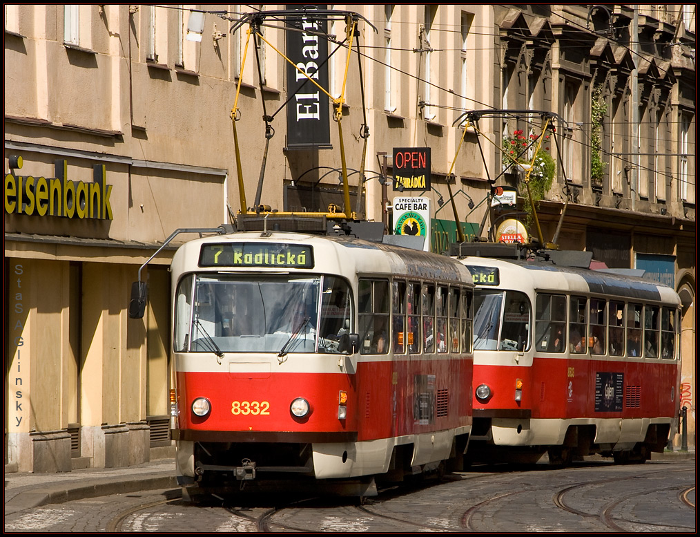 Прага, Tatra T3R.P № 8332