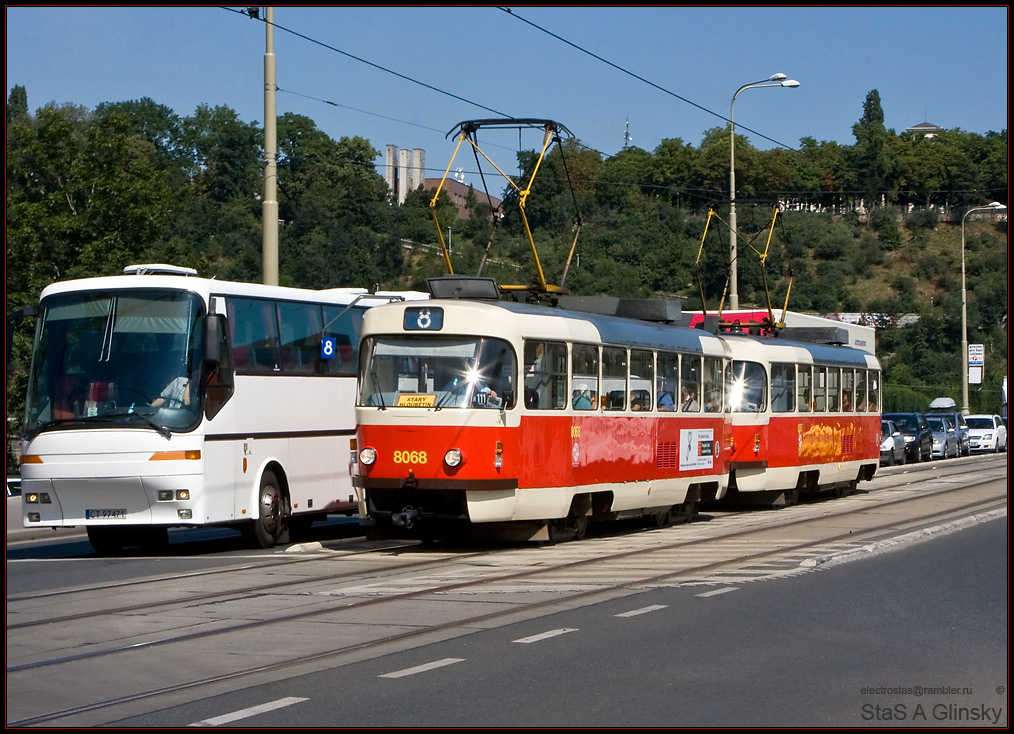 Прага, Tatra T3M2-DVC № 8068