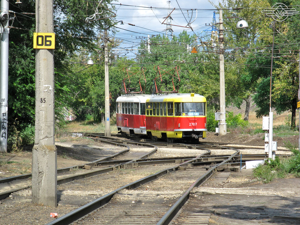 Волгоград, Tatra T3SU (двухдверная) № 2497; Волгоград, Tatra T3SU № 2707