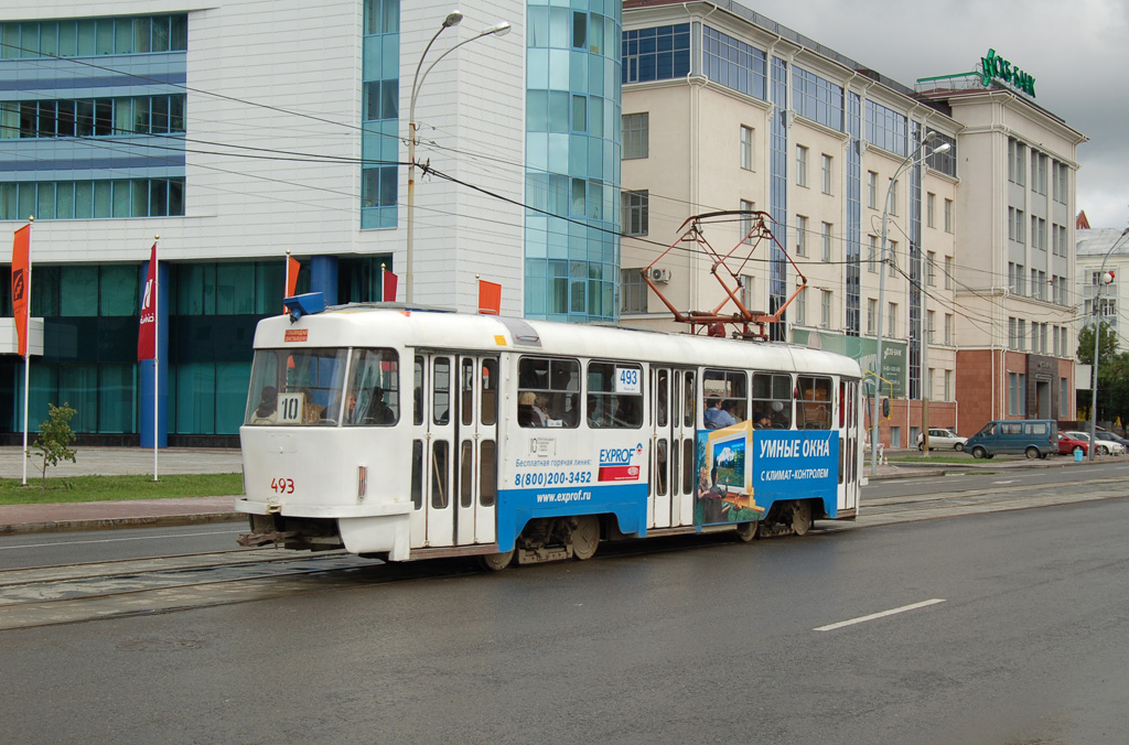 Екатеринбург, Tatra T3SU (двухдверная) № 493