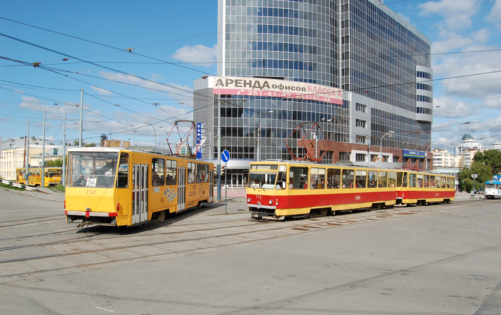 Yekaterinburg, Tatra T6B5SU Nr. 734; Yekaterinburg, Tatra T6B5SU Nr. 770