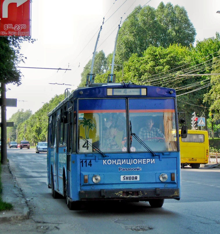 Тернополь, Škoda 14Tr89/6 № 114