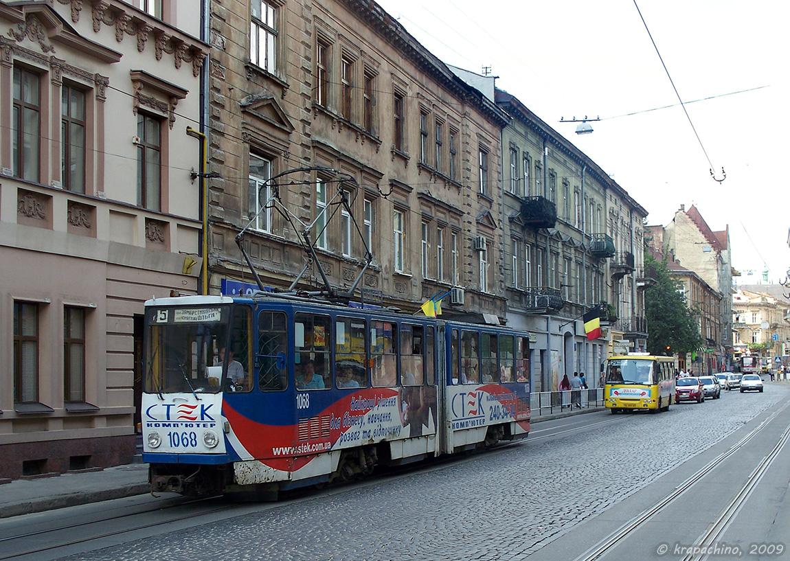 Львов, Tatra KT4SU № 1068