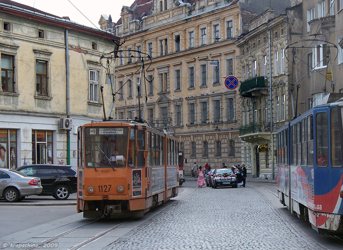 Львов, Tatra KT4SU № 1127