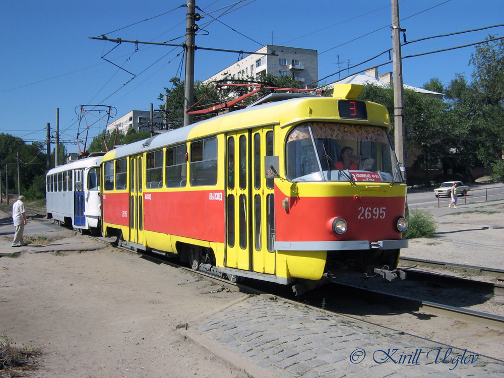 Волгоград, Tatra T3SU № 2695; Волгоград, Tatra T3SU (двухдверная) № 2486