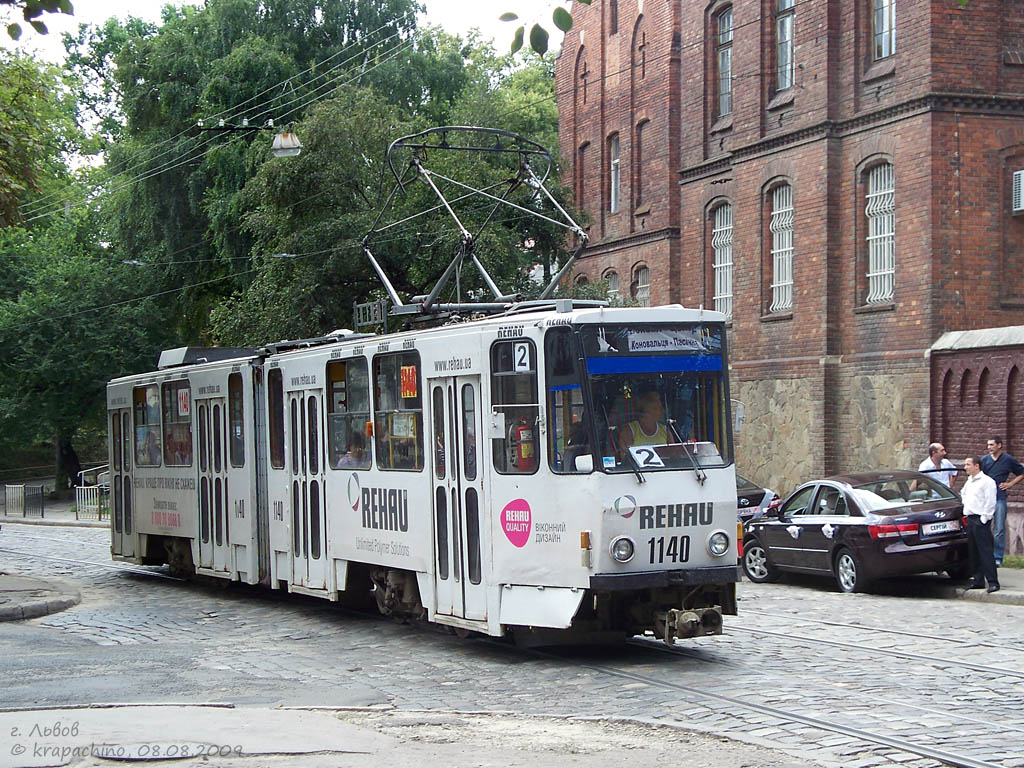 Львов, Tatra KT4SU № 1140