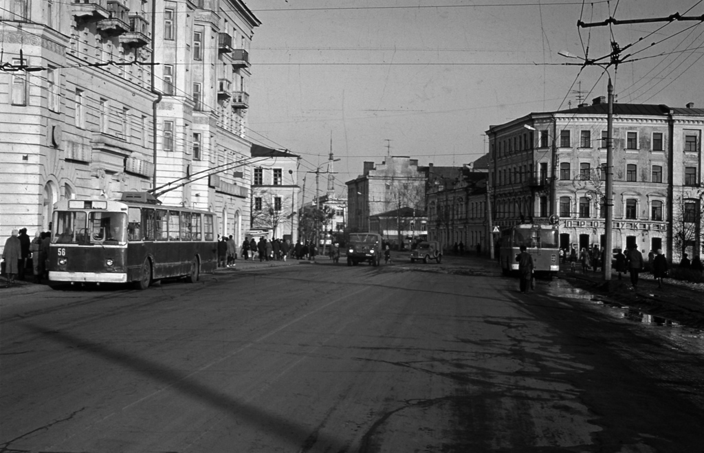 Тверь, ЗиУ-682В № 56; Тверь — Старые фотографии (1917—1991); Тверь — Троллейбусные линии: Центральный район