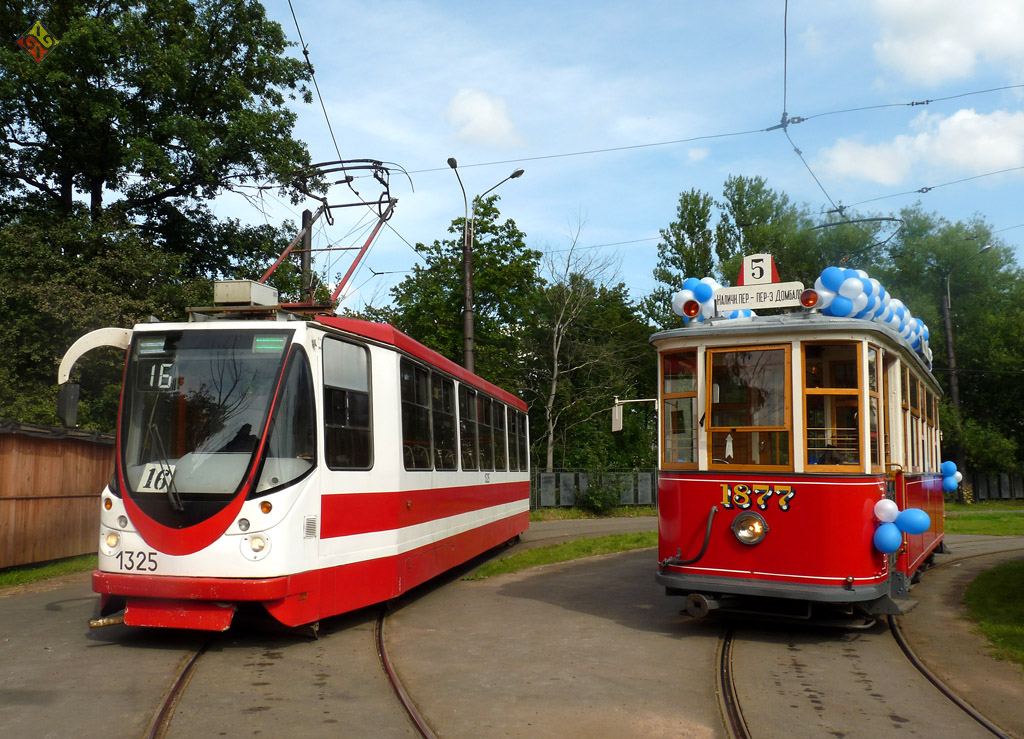 Sankt Petersburg, 71-134A (LM-99AVN) Nr. 1325; Sankt Petersburg, MS-1 Nr. 1877; Sankt Petersburg — Lines and Infrastructure