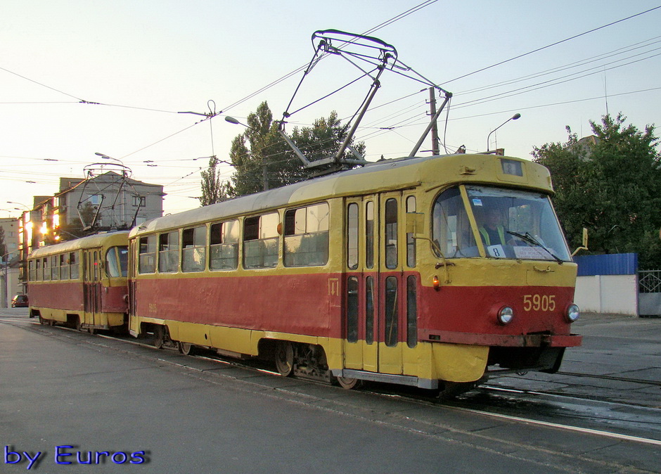 Kyjev, Tatra T3SU (2-door) č. 5905 Kyjev, Tatra T3SU (2-door) č. 5905