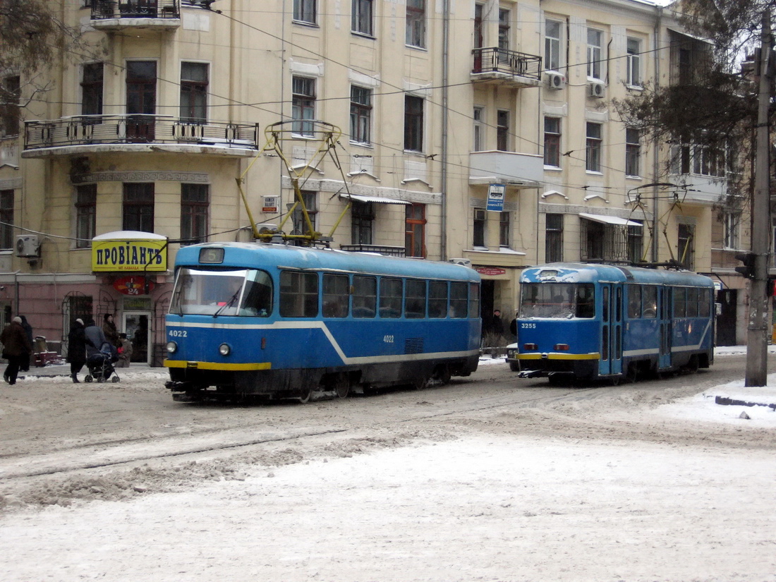 Одесса, Tatra T3R.P № 4022; Одесса, Tatra T3R.P № 3255