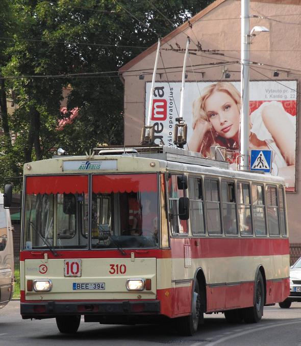 Каунас, Škoda 14Tr89/6 № 310