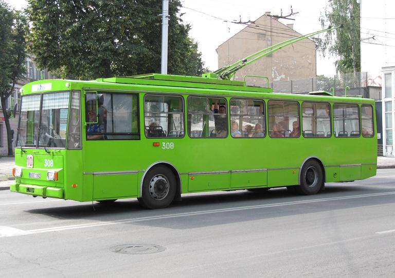 Каунас, Škoda 14Tr89/6 № 308