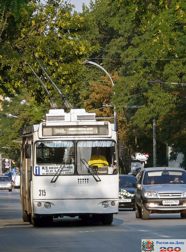 Ростов-на-Дону, ЗиУ-682Г-016.02 (с широкой 1-й дверью) № 315