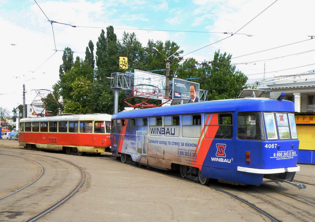 Одесса, Tatra T3SU (двухдверная) № 1038; Одесса, Tatra T3SU № 4067