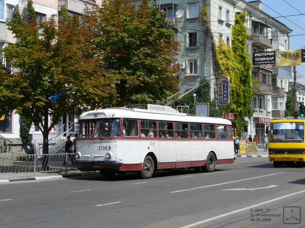 Крымский троллейбус, Škoda 9TrH27 № 3708