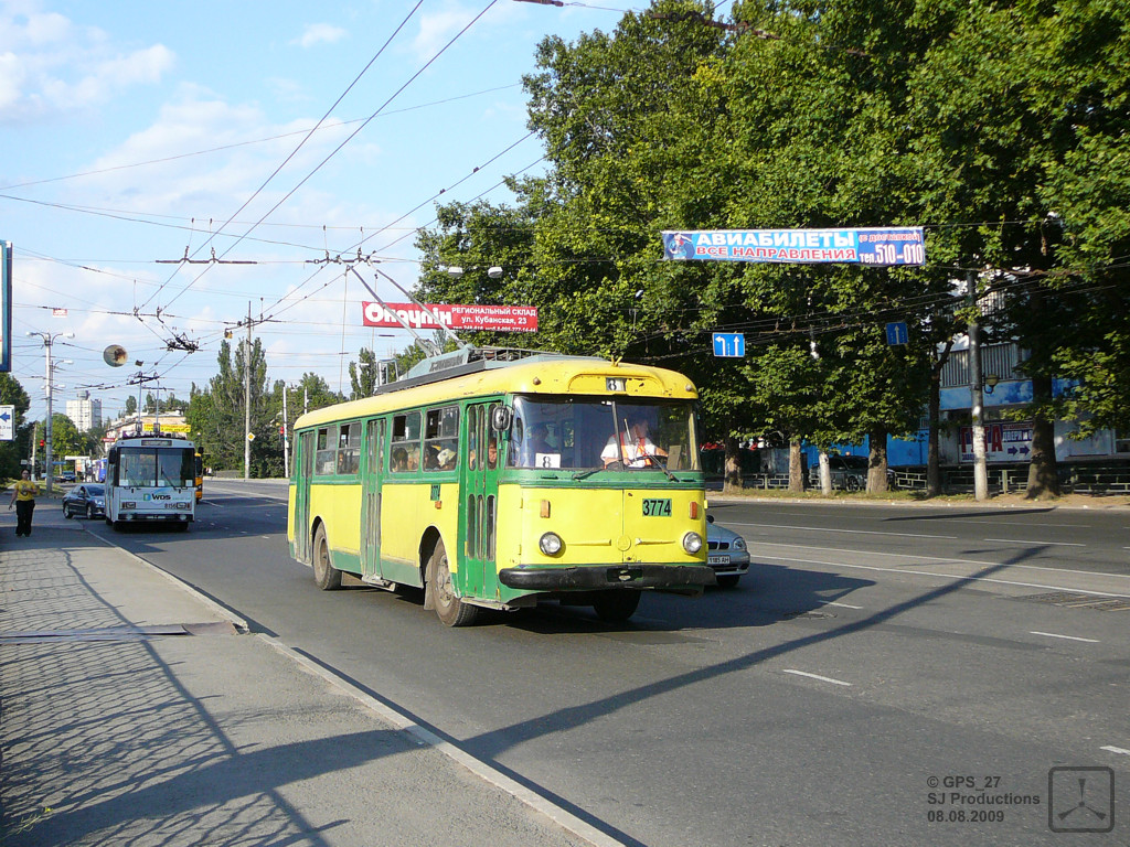 Крымский троллейбус, Škoda 9TrH27 № 3774