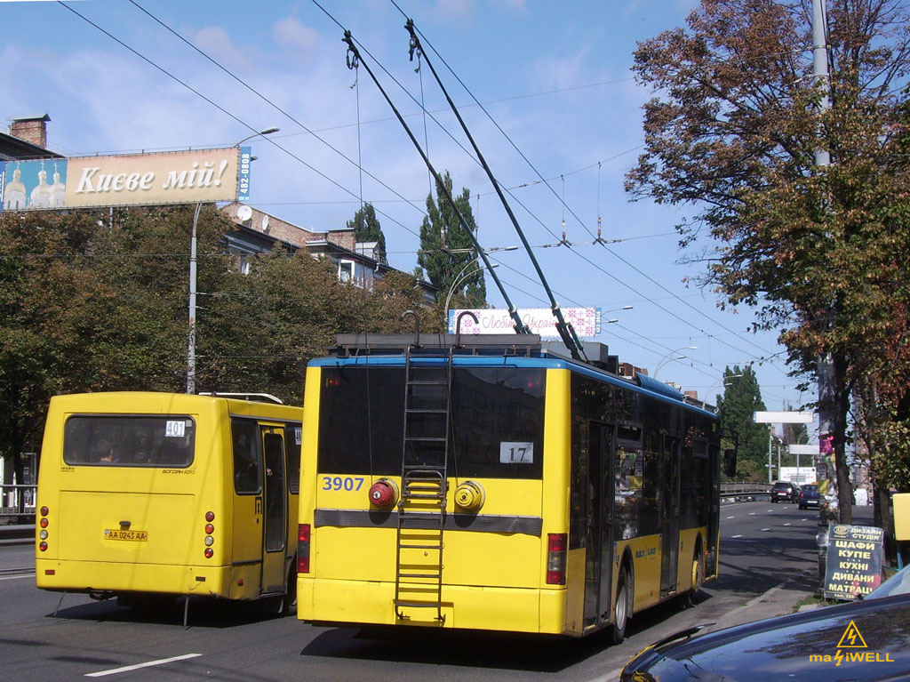 Киев, ЛАЗ E183D1 № 3907