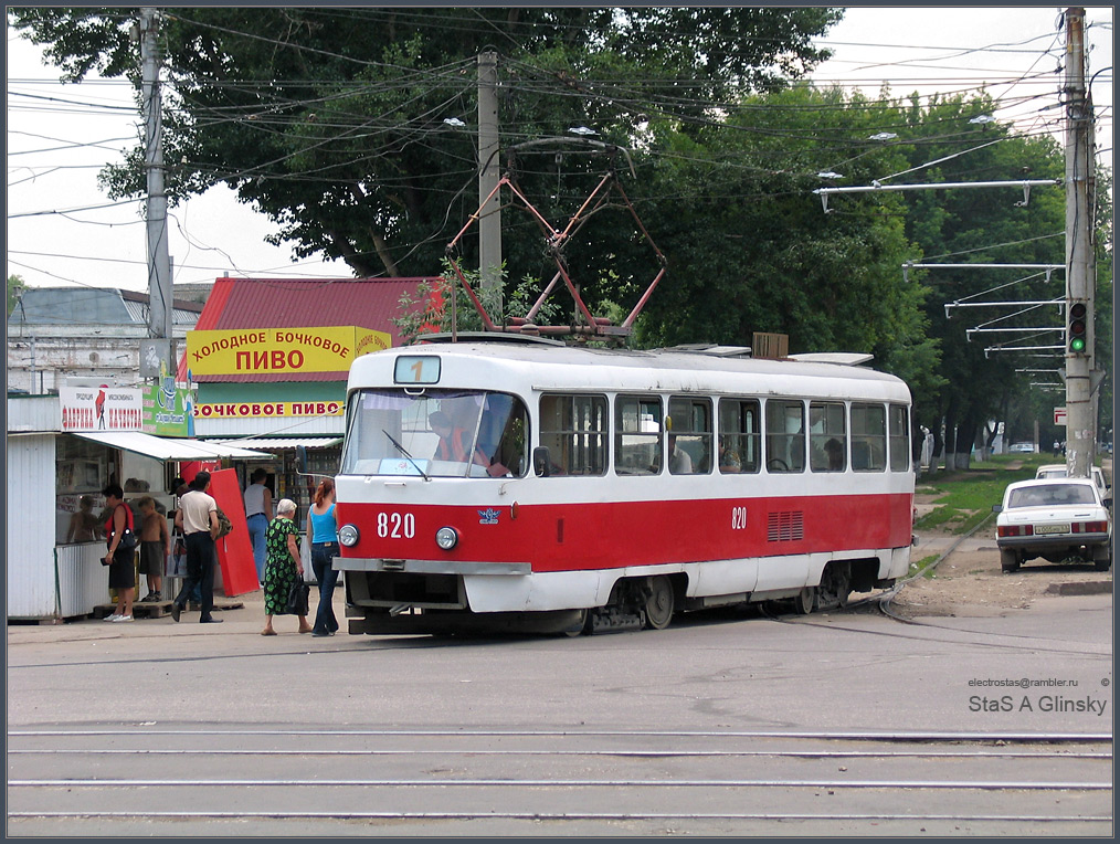 Самара, Tatra T3SU № 820; Самара — Конечные станции и кольца (трамвай)