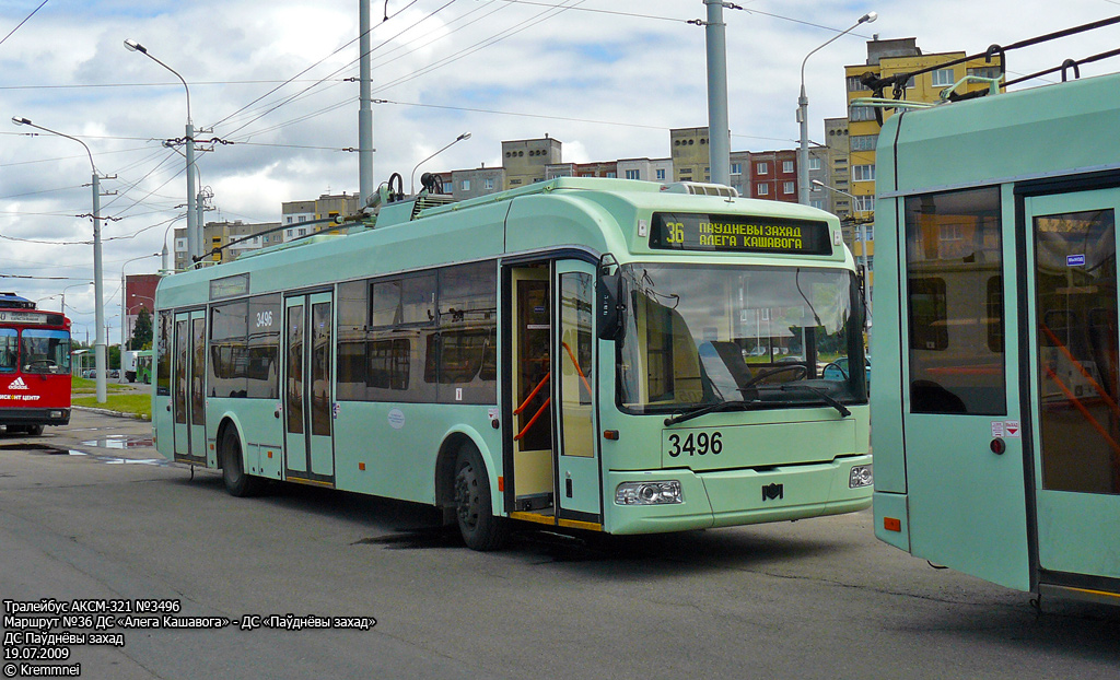 Минск, БКМ 321 № 3496