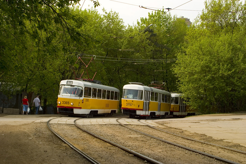 Москва, МТТМ № 3365; Москва, Tatra T3SU № 3757