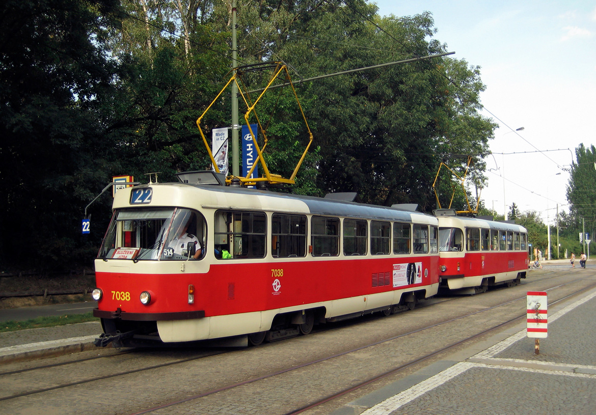 Прага, Tatra T3SUCS № 7038